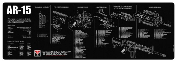 Килимок для чистки зброї Tekmat AR-15