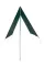 Тент Tramp 3х3 + стійки Green UTRT-104