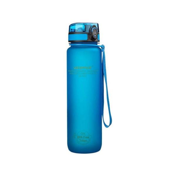 Спортивна пляшка для води Uzspace Colorful Frosted-Tritan 1000 мл 3038 (колір - блакитний)