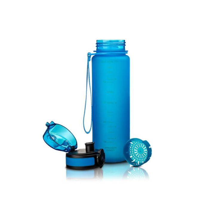 Спортивна пляшка для води Uzspace Colorful Frosted-Tritan 1000 мл 3038 (колір - блакитний)