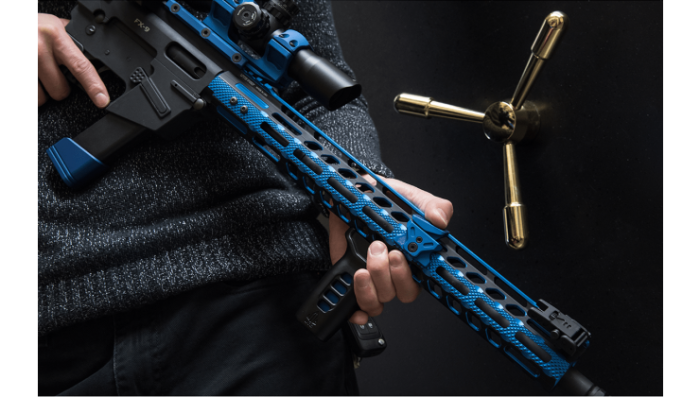 Цівка Leapers UTG PRO Ultra Slim15" для AR15 M-LOK Black/Blue