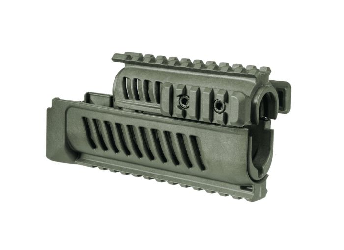 Цівка полімерна F.A.B. Defense AK-47 Quad Rail Olive Green