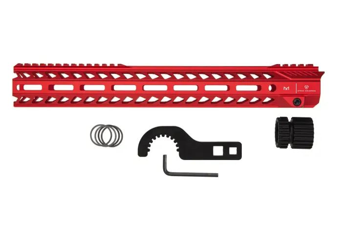 Цівка Strike Industries 15.5" M-LOK Red SI-StrikeRail-155-RED