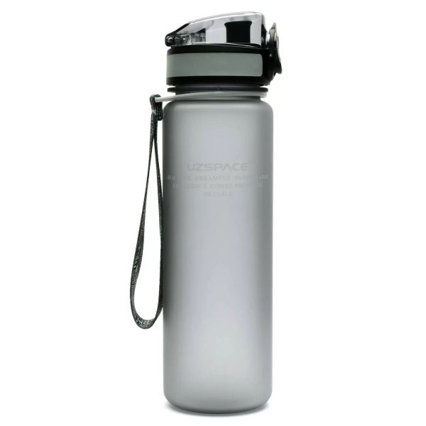 Пляшка для води Uzspace Colorful Frosted-Tritan 500 мл 3026 (колір - сірий)