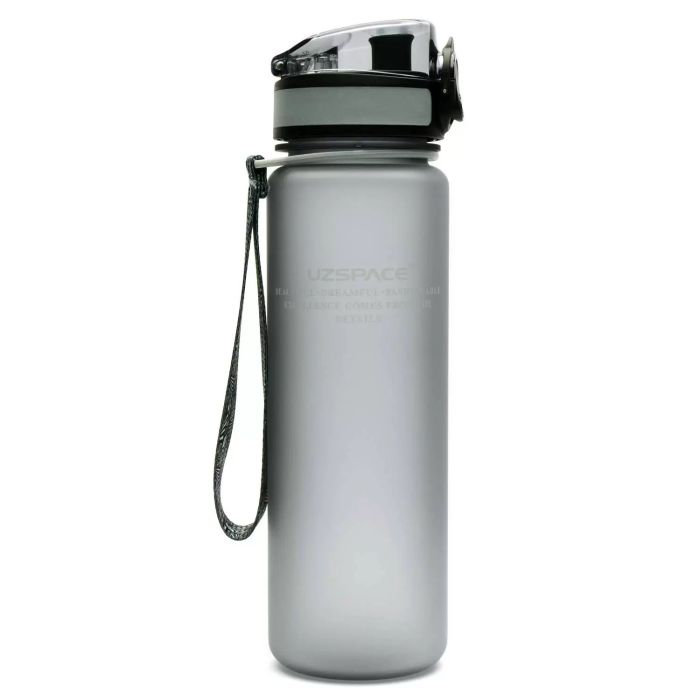 Пляшка для води Uzspace Colorful Frosted-Tritan 500 мл 3026 (колір - сірий)