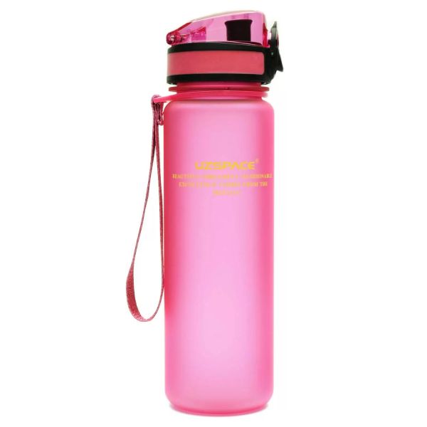 Пляшка для води Uzspace Colorful Frosted-Tritan 500 мл 3026 (колір - рожевий)