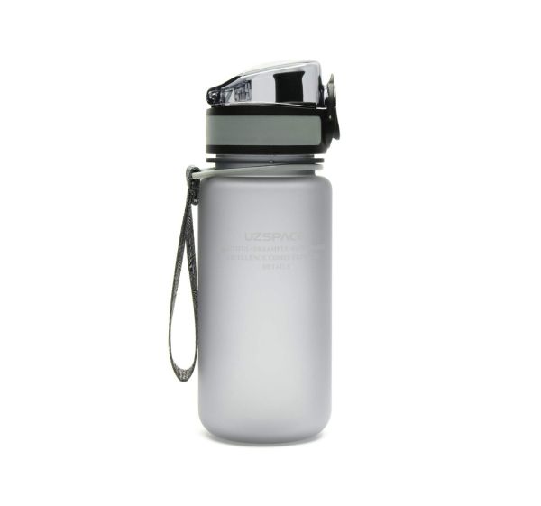 Пляшка для води Uzspace Colorful Frosted-Tritan 350 мл 3034 (колір - сірий)
