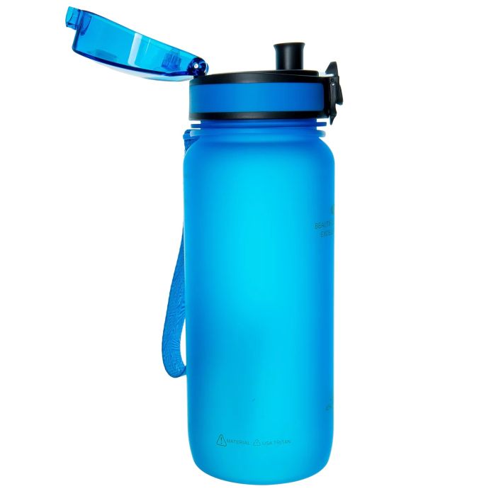 Пляшка для води Uzspace Colorful Frosted-Tritan 650 мл 3037 (колір - блакитний)