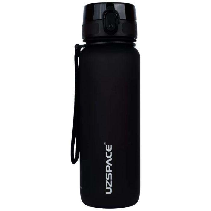 Багаторазова пляшка для води Uzspace Colorful Frosted-Tritan 800 мл 3053 (колір - чорний)