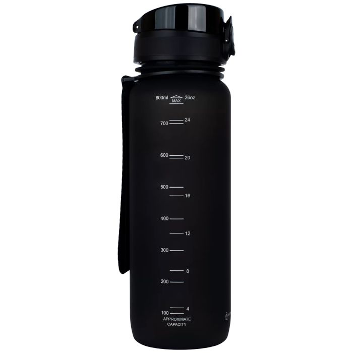 Багаторазова пляшка для води Uzspace Colorful Frosted-Tritan 800 мл 3053 (колір - чорний)