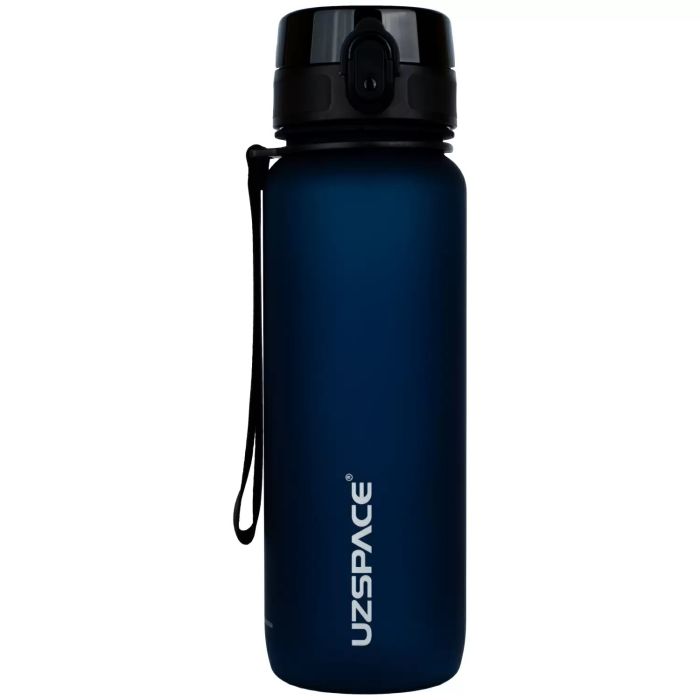 Багаторазова пляшка для води Uzspace Colorful Frosted-Tritan 800 мл 3053 (колір - синій)