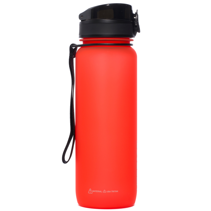 Багаторазова пляшка для води Uzspace Colorful Frosted-Tritan 800 мл 3053 (колір - червоний)
