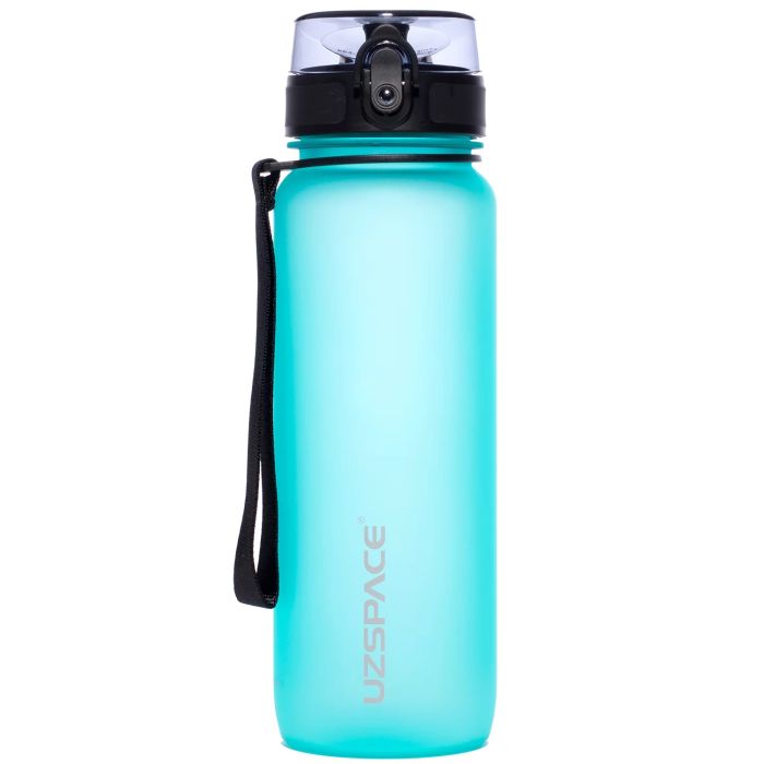 Багаторазова пляшка для води Uzspace Colorful Frosted-Tritan 800 мл 3053 (колір - тіффані)