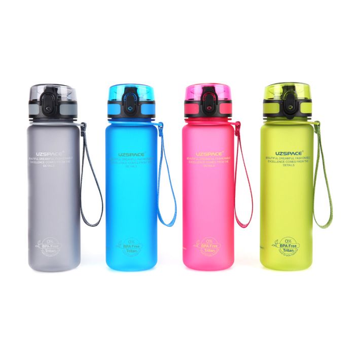 Спортивна пляшка для води Uzspace Colorful Frosted-Tritan 1000 мл 3038 (колір - зелений)
