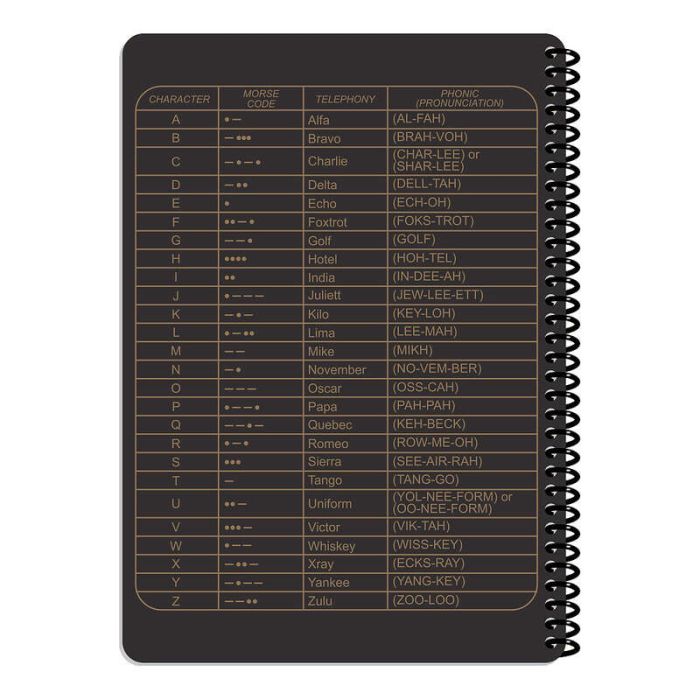 Всепогодний робочий блокнот Ecopybook Tactical Командира взводу A5