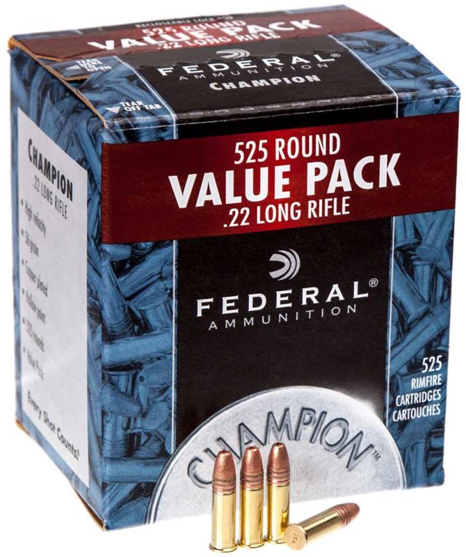 Патрон Federal Champion кал. 22 LR куля CPHP, маса 2.33 гр / 36 гран