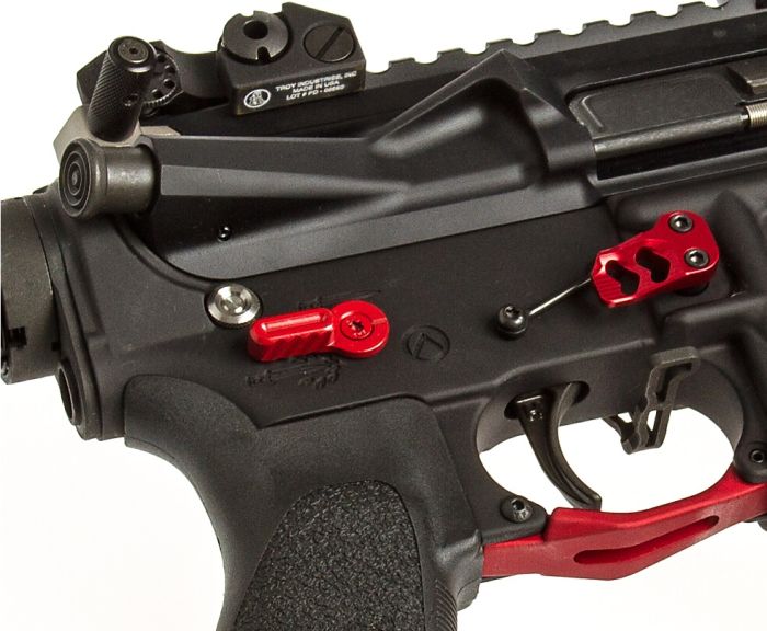 Збільшена клавіша скидання магазина ODIN XMR2 для карабінів на базі AR-15 Red